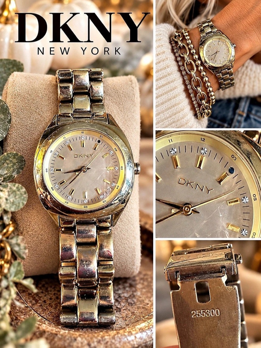 DKNY Gold-Tone Bracelet Watch - Fun Layering Piece